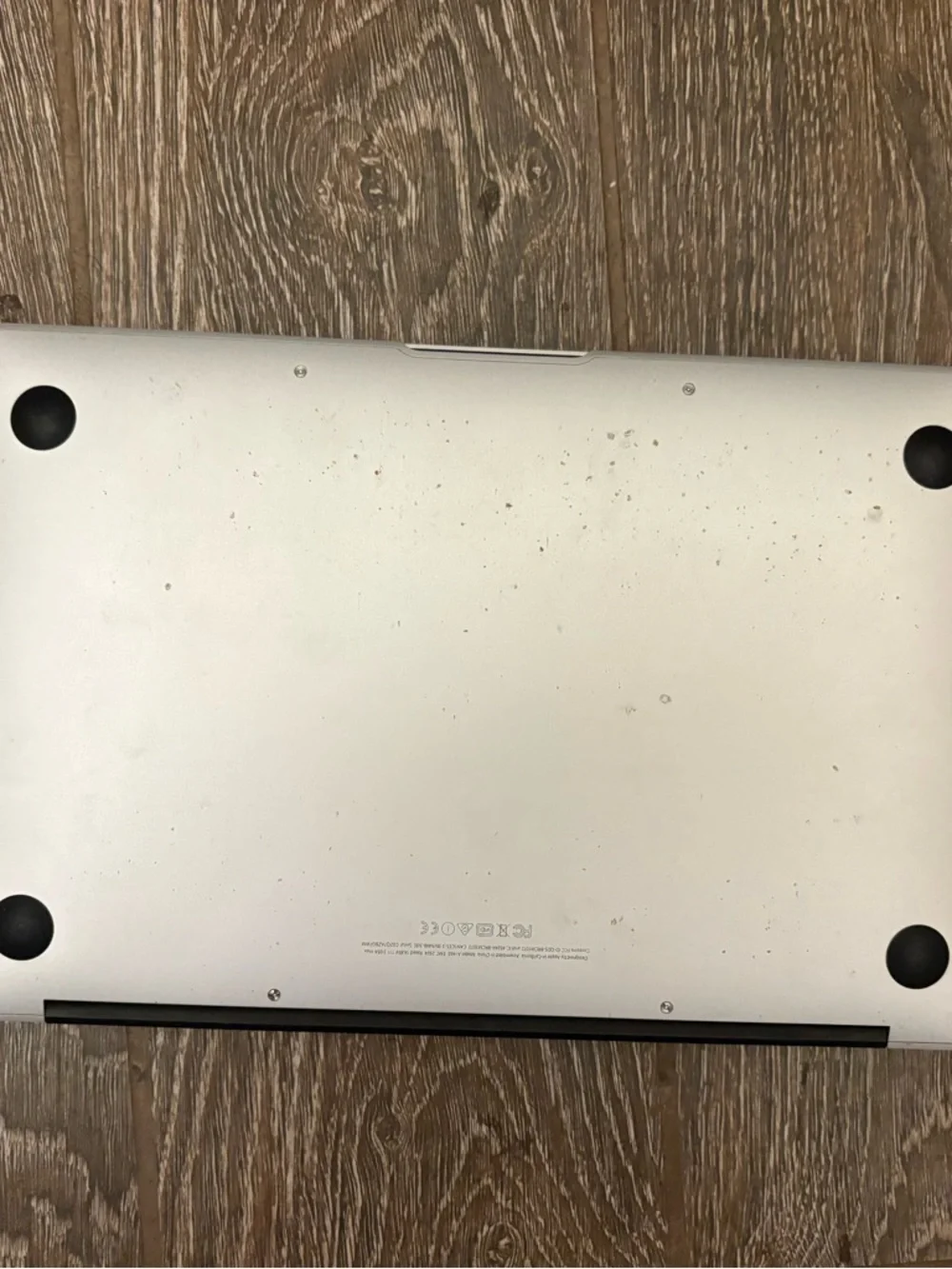 Apple Silver Aluminum Laptop Top with Apple Logo